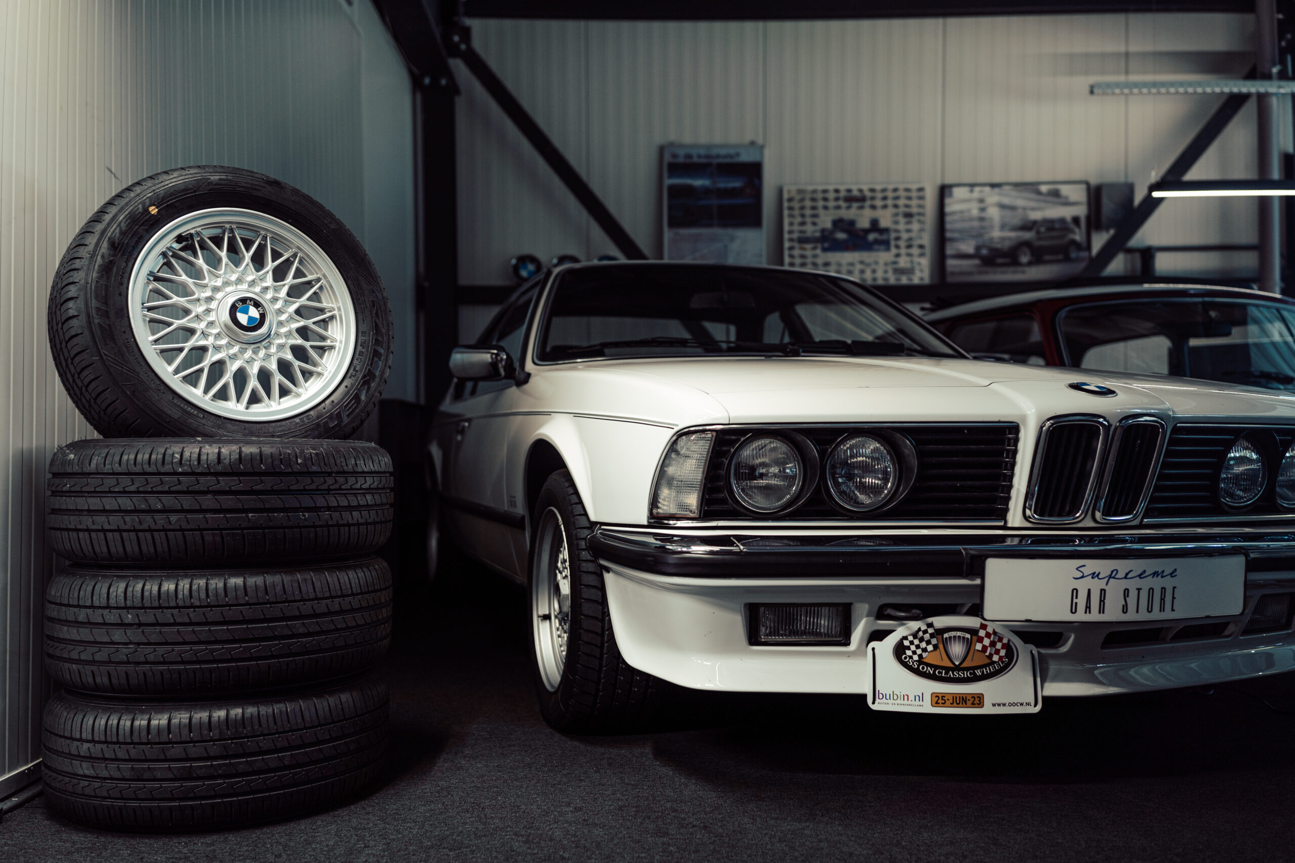 Supreme Car Store BMW Classic E24 635CSI Alpinweiss Original BMW BBS Styling Wheels